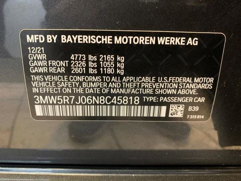 Used 2022 BMW 330i xDrive Sedan w/ Driving Assistance Package image 75