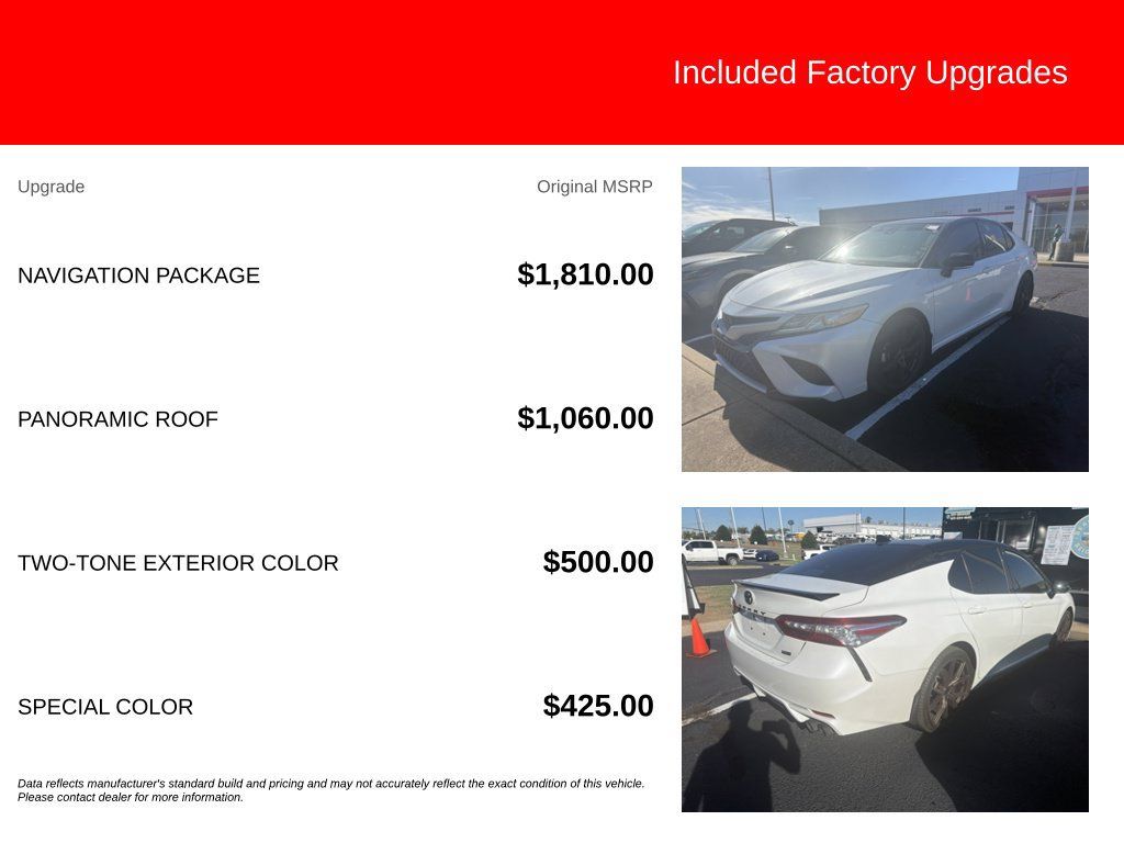 Used 2020 Toyota Camry XSE w/ Navigation Package FWD image 5