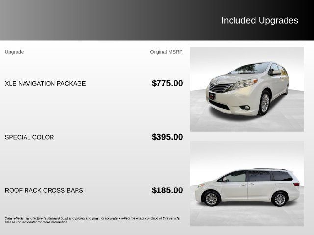 Used 2015 Toyota Sienna XLE w/ XLE Navigation Package FWD image 9
