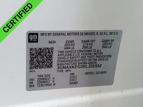 Certified 2024 Chevrolet Equinox LT image 33