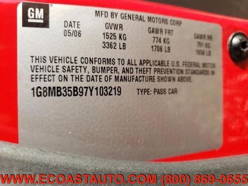 Used 2007 Saturn Sky w/ Premium Trim Pkg RWD image 10