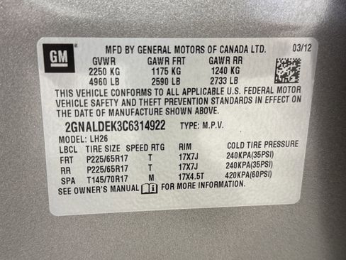 Used 2012 Chevrolet Equinox LT w/ Driver Convenience Package image 26