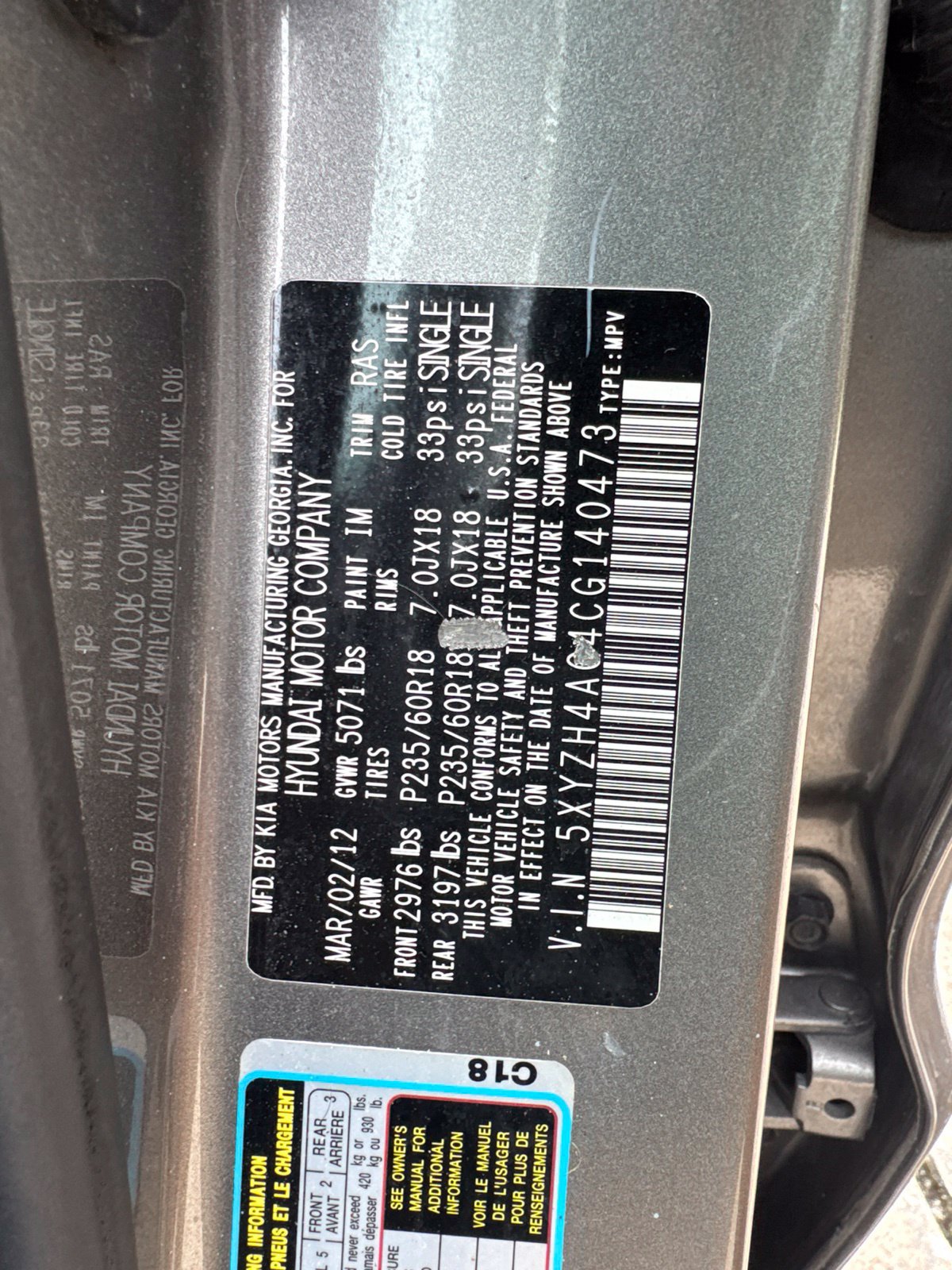 Used 2012 Hyundai Santa Fe SE FWD image 13