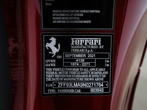 Used 2022 Ferrari F8 Tributo RWD image 80