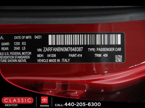 Used 2021 Alfa Romeo Giulia Ti w/ Active Assist 2 Package TI AWD/4WD image 22