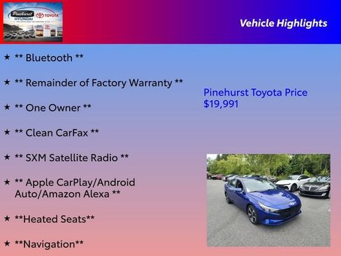Used 2023 Hyundai Elantra SEL w/ Convenience Package FWD image 16