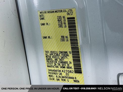 Certified 2017 Nissan Maxima SR w/ Midnight Edition FWD image 32