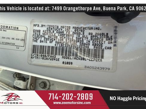 Used 2003 Toyota Camry XLE image 47