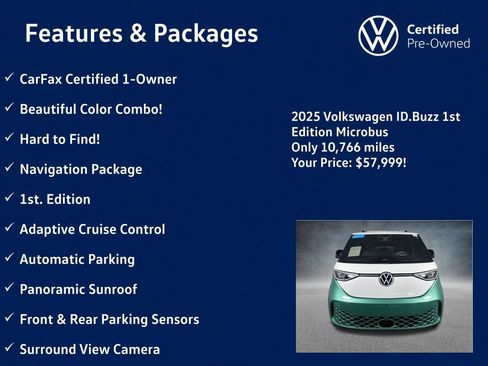 Used 2025 Volkswagen ID. Buzz 1st Edition RWD image 5