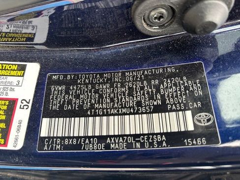 Used 2021 Toyota Camry SE FWD image 55