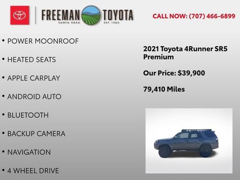 Used 2021 Toyota 4Runner SR5 Premium w/ Moonroof Package AWD/4WD image 9