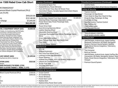 Used 2021 RAM 1500 Rebel w/ Rebel Level 2 Equipment Group AWD/4WD image 29
