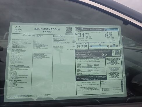 New 2026 Nissan Rogue SV image 36