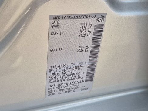 Certified 2025 Nissan Altima 2.5 SV FWD image 42