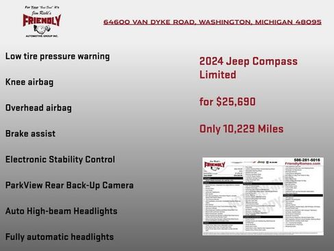 Used 2024 Jeep Compass Limited AWD/4WD image 6
