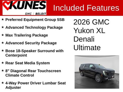 New 2026 GMC Yukon XL Denali Ultimate AWD/4WD image 2