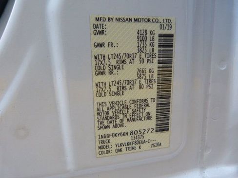 Used 2019 Nissan NV 2500 SL w/ Navigation Package image 38