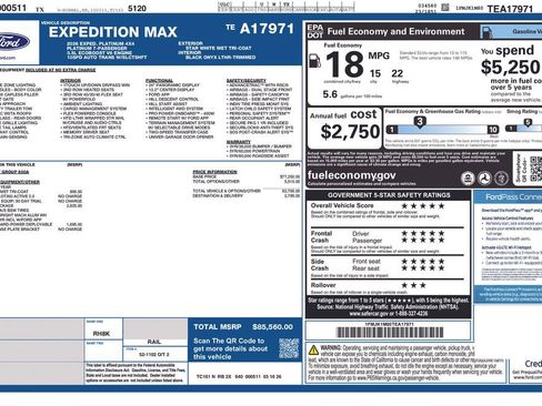 New 2026 Ford Expedition Max Platinum AWD/4WD image 39