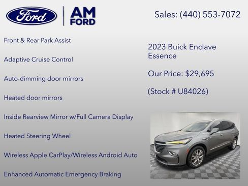 Used 2023 Buick Enclave Essence w/ Experience Buick Package AWD/4WD image 24