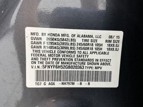 Used 2016 Honda Pilot EX-L image 55