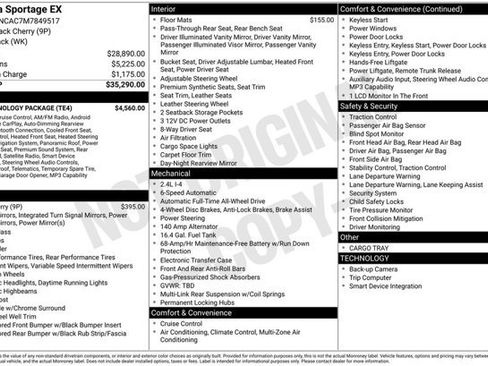 Used 2021 Kia Sportage EX w/ EX Technology Package AWD/4WD image 31
