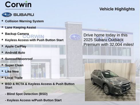 Used 2025 Subaru Outback Premium w/ Popular Package #1A AWD/4WD image 6