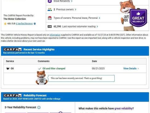 Used 2020 Jeep Renegade Limited w/ LED Lighting Group image 13