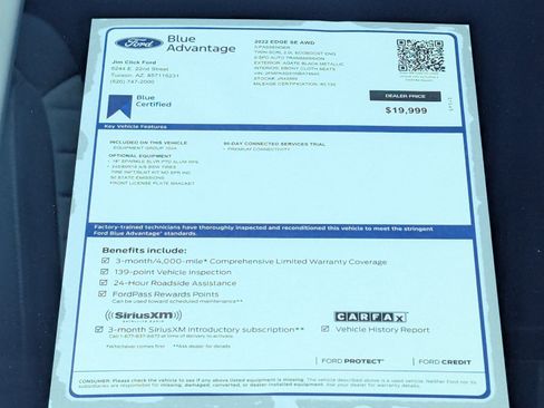 Certified 2022 Ford Edge SE AWD/4WD image 14