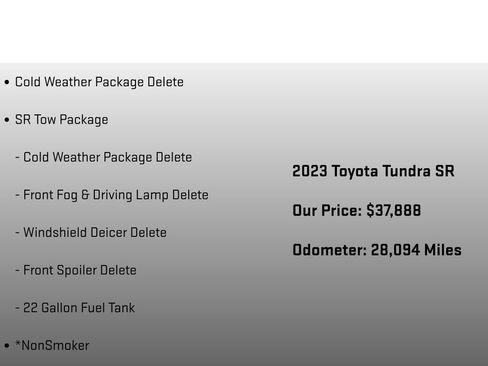 Used 2023 Toyota Tundra SR w/ SR Tow Package AWD/4WD image 6