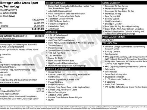 Used 2023 Volkswagen Atlas Cross Sport SE w/ Panoramic Sunroof Package image 9