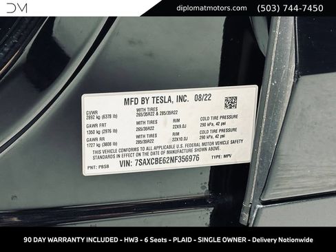 Used 2022 Tesla Model X Plaid AWD/4WD image 46