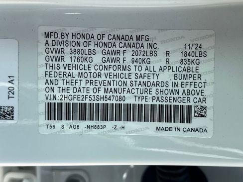 Certified 2025 Honda Civic Sport image 27