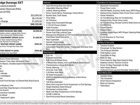 Used 2018 Dodge Durango SXT w/ Quick Order Package 2BB image 7