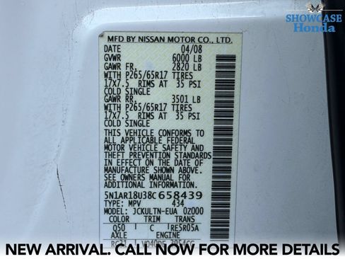 Used 2008 Nissan Pathfinder SE w/ Leather Pkg RWD image 14