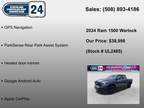 Certified 2024 RAM 1500 Classic Warlock w/ Electronics Group AWD/4WD image 6