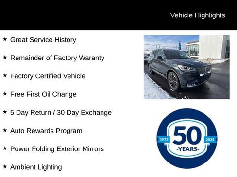 Certified 2023 Lincoln Aviator Reserve w/ Equipment Group 201A image 7