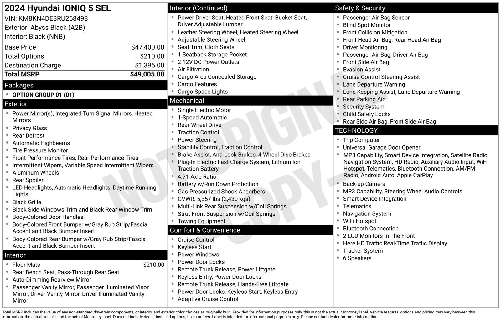 Certified 2024 Hyundai Ioniq 5 SEL RWD image 30