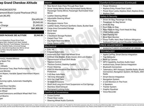 Used 2019 Jeep Grand Cherokee Altitude AWD/4WD image 2