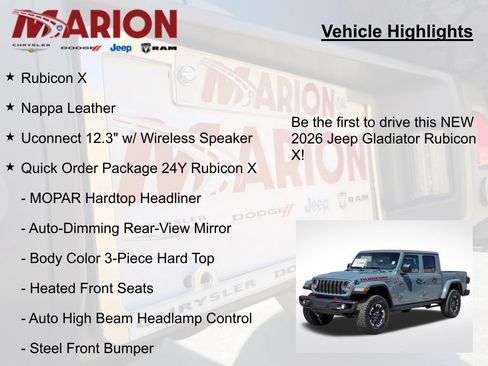 New 2026 Jeep Gladiator Rubicon AWD/4WD image 5
