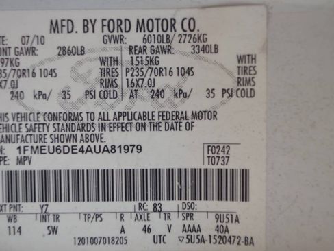 Used 2010 Ford Explorer XLT image 39