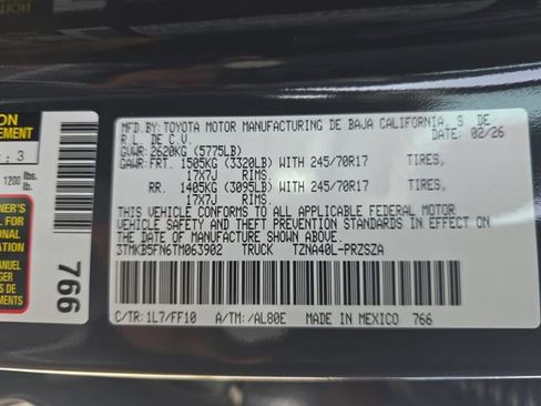 New 2026 Toyota Tacoma SR5 image 34