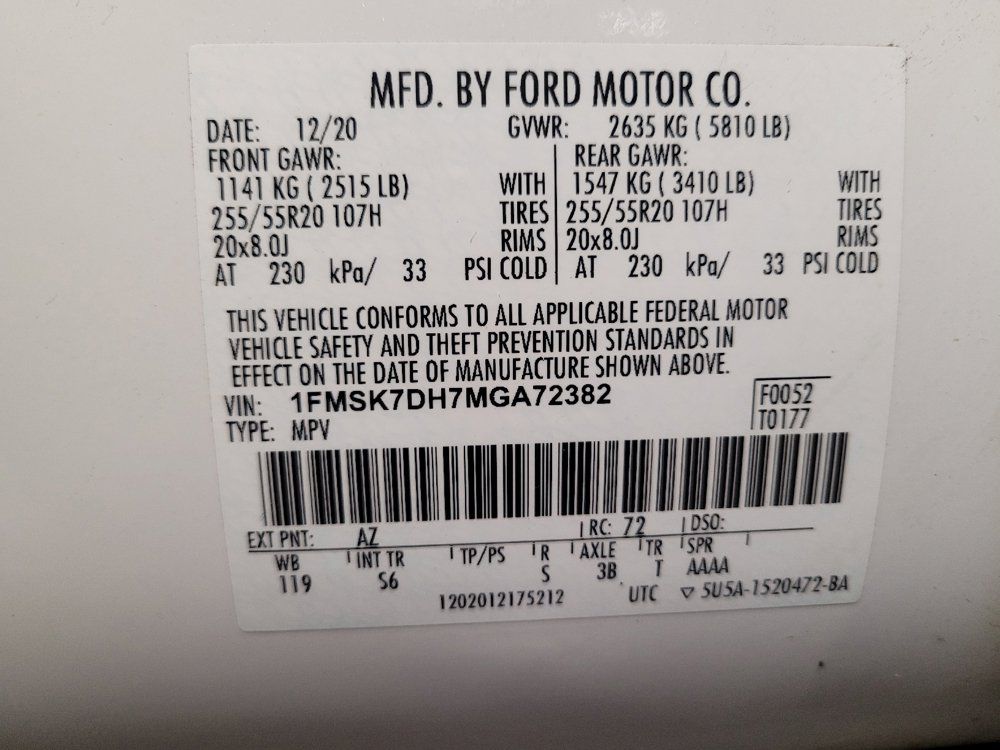 Used 2021 Ford Explorer XLT w/ Equipment Group 202A RWD image 33