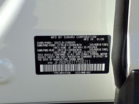 New 2026 Subaru Outback Limited AWD/4WD image 10