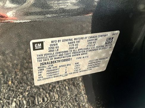 Certified 2017 Chevrolet Equinox LS image 17