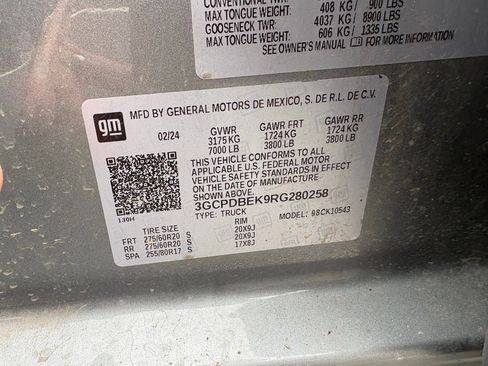 Used 2024 Chevrolet Silverado 1500 Custom w/ LPO, Dark Essentials Package image 13