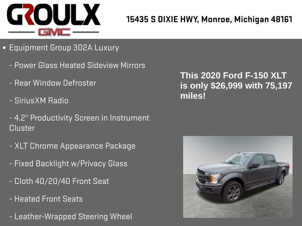 Used 2020 Ford F150 XLT w/ Equipment Group 302A Luxury AWD/4WD image 8