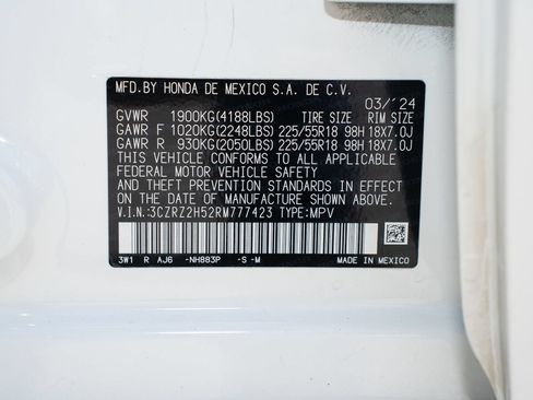 Certified 2024 Honda HR-V Sport image 36