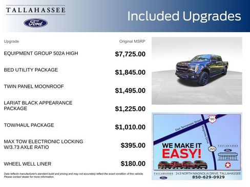 New 2025 Ford F150 Lariat w/ Equipment Group 502A High image 3