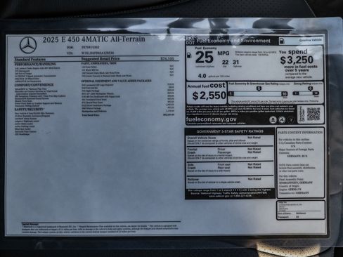 New 2025 Mercedes-Benz E 450 4MATIC All-Terrain Wagon image 14