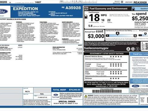 Used 2024 Ford Expedition Limited AWD/4WD image 4